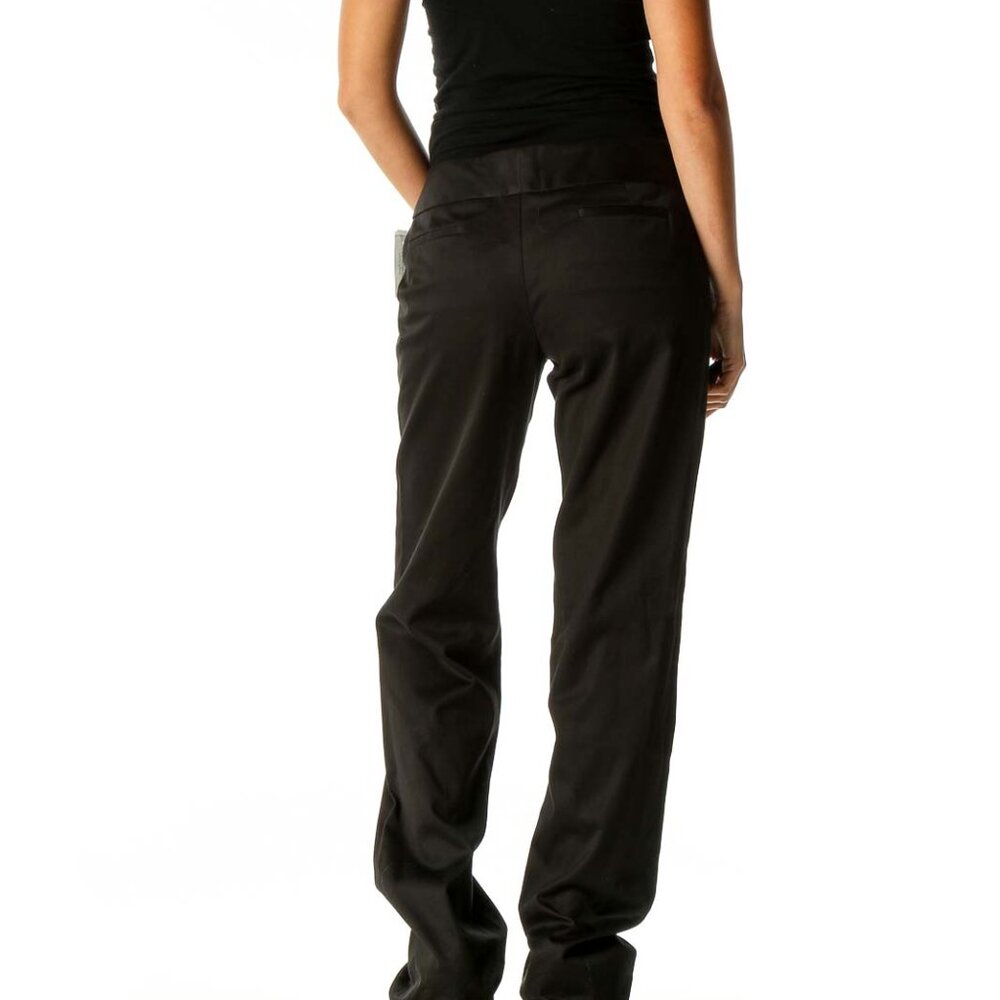 Chaiken Black Solid Semiformal Trousers - Picture 3 of 3
